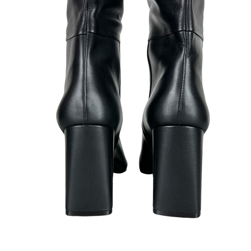 Steve Madden Black Heeled Boots - Picture 5 of 9